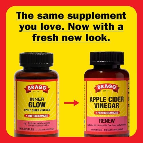 Bragg Apple Cider Vinegar dietary supplement for weight and skin health