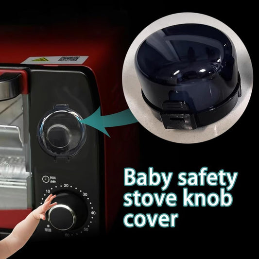 Heat resistant ABS stove knob lock opened by an adult hand