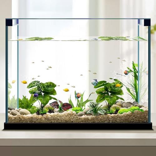 Pack view of Moonorange reptile artificial plants showcasing both pieces included in the set.