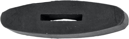 Shires brown rubber martingale ring stoppers for horse reins close up