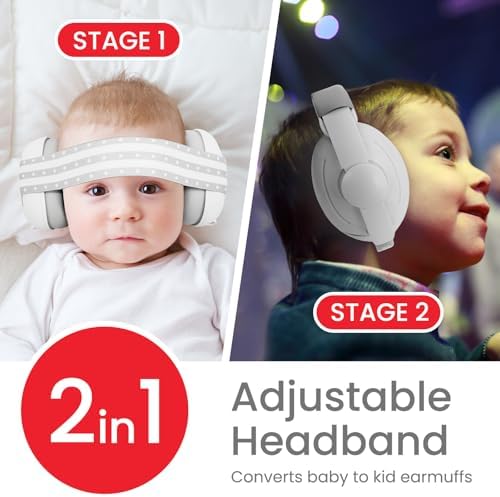 Plantureco toddler headphones showing interchangeable soft headband options.