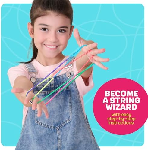 Dan&Darci Cats Cradle String Game Kit - Easter Basket Stuffers - Gifts for 8 9 10 11 12 Year Old Girl - Unique Gift for Kids, Tween, Preteen Girl Gift - Kids Game Ages 6-8 - Childrens Activity Games - Image 8
