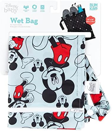 Bumkins Mickey Mouse bag folded for travel storage