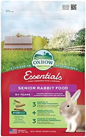 Oxbow alfalfa based rabbit pellets for older bunnies