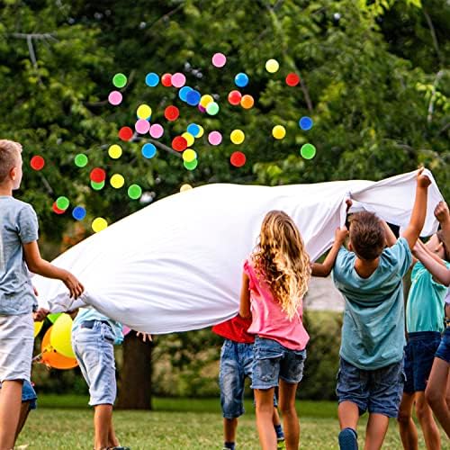 Sixty piece bulk pack of reusable water fight sponge balls for outdoor party favors