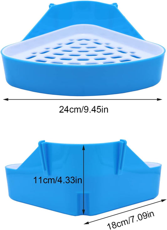 Litewoo small animal corner toilet with mesh grid