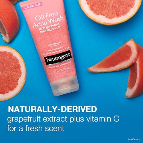 Refreshing citrus face cleanser brightens and smooths acne-prone complexion