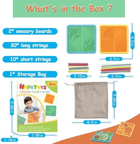 HAPATOYS stress relief board for anxiety and ADHD relief in an airplane setting