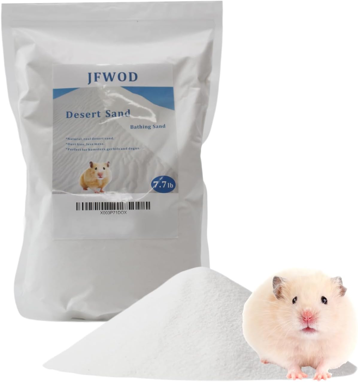 Hamster Bath Sand, 3lb Dust Free Desert Sand or Potty Litter Sand for Hamster Chinchillas Gerbil Syrian Mice Small Animals(Beige) - Image 13