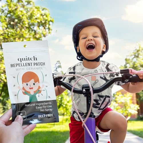 Quitch bug repellent stickers for outdoor activity use