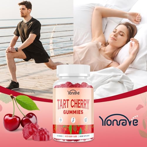 Authentic USA imported Yonrave tart cherry gummies packaging