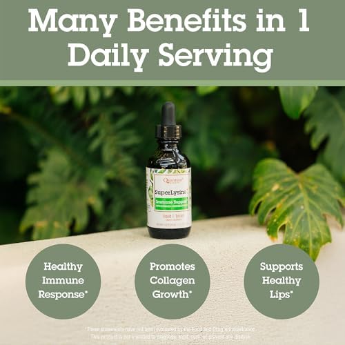 Quantum Health SuperLysine+ immune support liquid extract for easy absorption