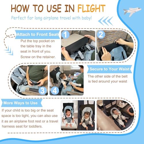 Side view of the HASTHIP infant plane bed showing the soft breathable cushion material.