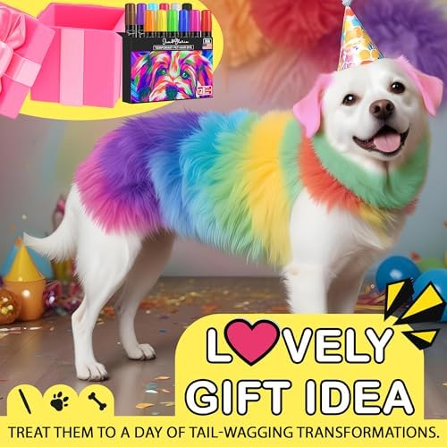Professional pet grooming results using Jim and Gloria dye markers