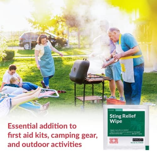 Ever Ready First Aid kit essentials featuring 100 count insect bite relief wipes.