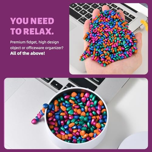 Tactile desk fidget toy set for adult focus and anxiety relief