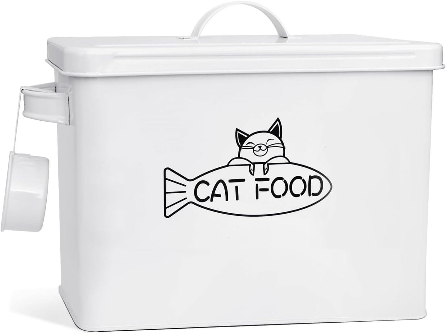 Vumdua pet treat container on pantry shelf