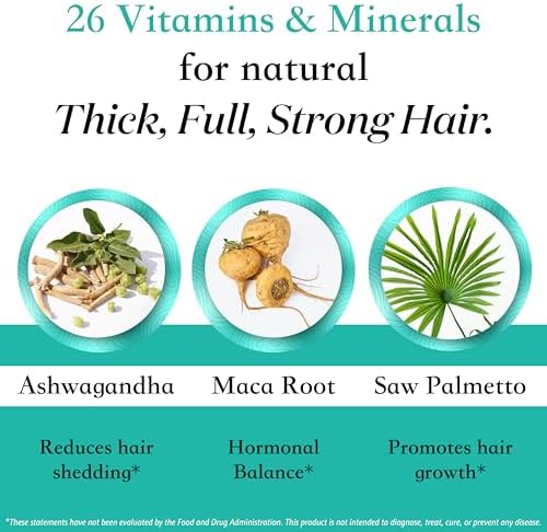 Dista-USA Superfood MD hair health product close up emphasizing scalp coverage and hormone balancing superfoods