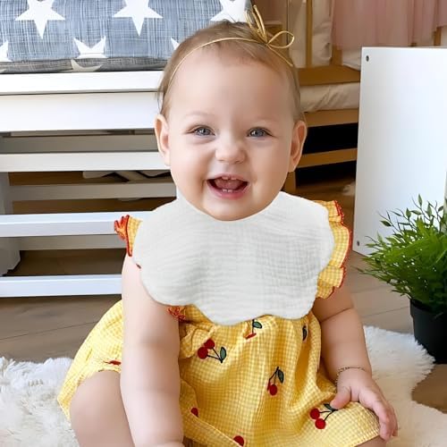 High quality muslin fabric baby feeding bibs