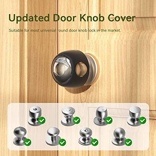Side profile of Eudemon door knob safety guard