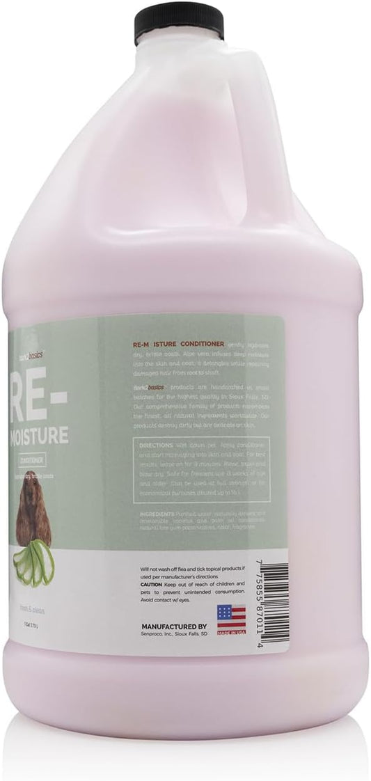 Professional aloe vera pet conditioner for dry itchy skin relief