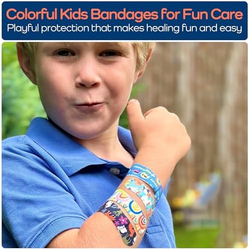 KeepGoing portable first aid kit for kids being held in one hand