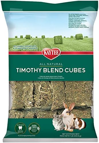 Kaytee small animal compressed hay blocks close up texture