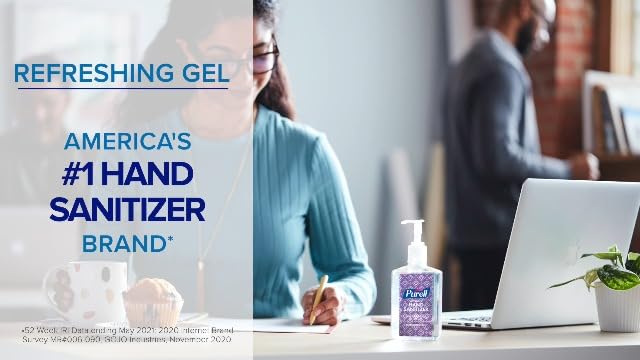 Purell Advanced Hand Sanitizer Refreshing Gel Design Series, Clean Scent,Clear, 8 Fl Oz Pump Bottle (Pack of 4), 9652-06-ECDECO - Image 7