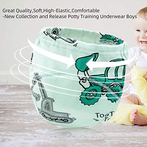 Side profile of Joyo Roy reusable washable cotton training underwear for toddlers