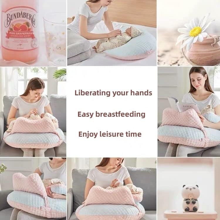 Side profile of WYXunPlanet ergonomic nursing cushion