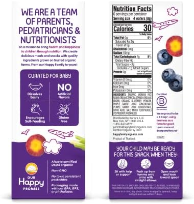 Happy Baby organic teether snacks individual twin packs outside the box