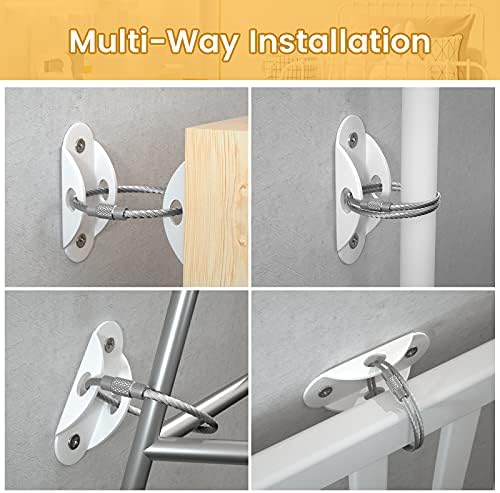 GREENNOVO child safety locks and wall straps layout showcasing robust materials for secure home proofing