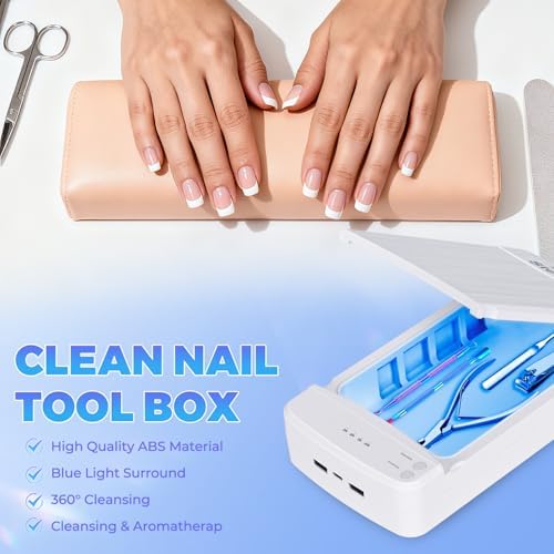 Takiya cleaning box holding nail clippers and watch
