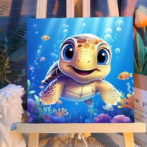 Reivworl kids acrylic painting set with high definition color coded canvas sections