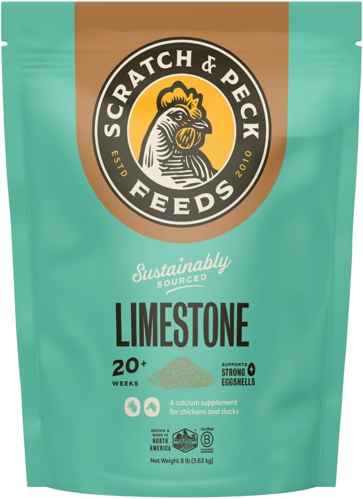 Professional product label of Scratch and Peck oyster shell