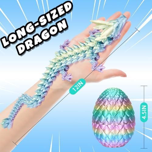 Rainbow colored dragon toy as a desk fidget accessory
