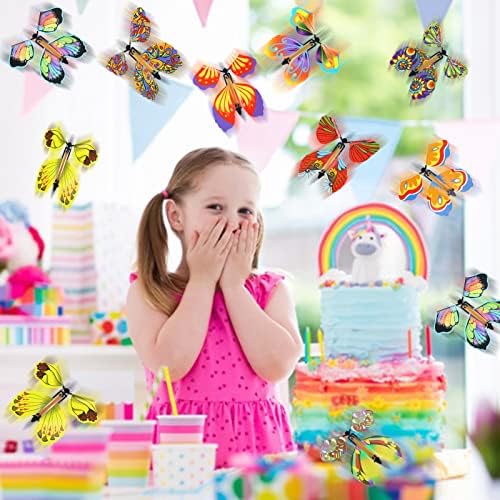 LOMIMOS surprise butterfly flying out from an opened greeting card setup