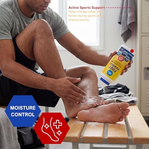 Daily use antifungal foot powder for athletes and active lifestyles.