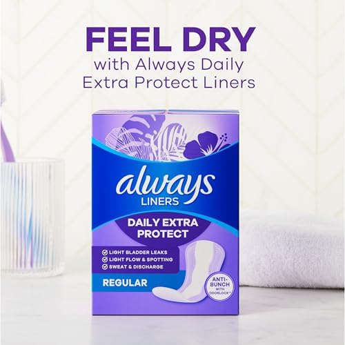 Authentic USA imported Always Daily Extra Protect liners in bulk 272 pack.
