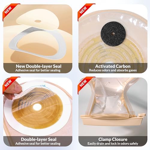 Closecret skin friendly medical hydrocolloid stoma bag close up product view