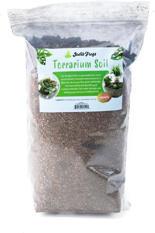 Josh's Frogs soil used in a lush tropical plant display