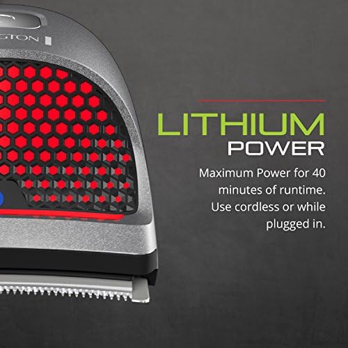 Side view angle of the Remington self grooming trimmer demonstrating its contoured fit for head shaving.
