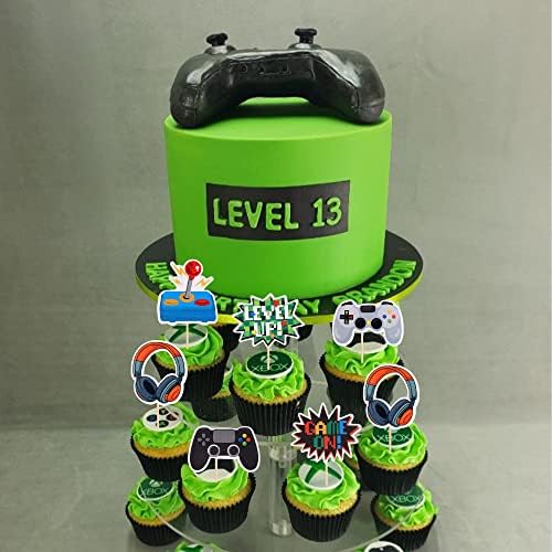 36 piece video game cupcake topper collection for kids party
