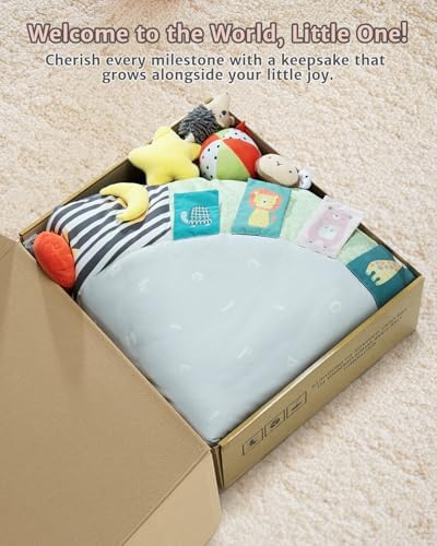 Portable wooden baby activity gym folded for storage