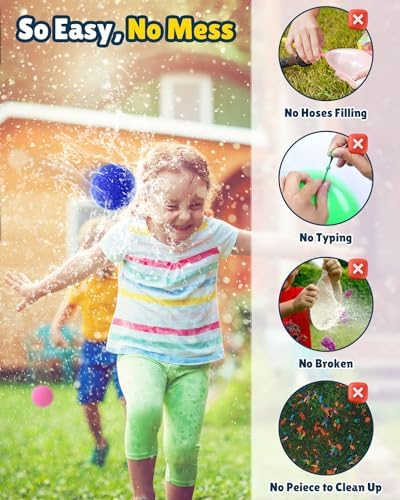 Breathable black mesh storage bag filled with colorful reusable water toys