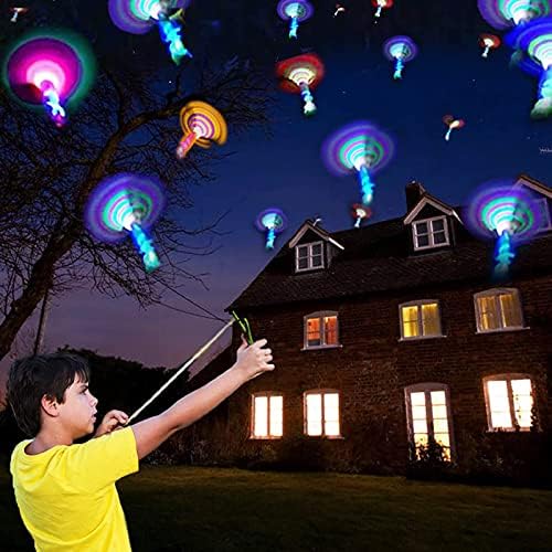 Durable polyvinyl chloride plastic arrow helicopters from JX displayed in multiple colors for party favors.