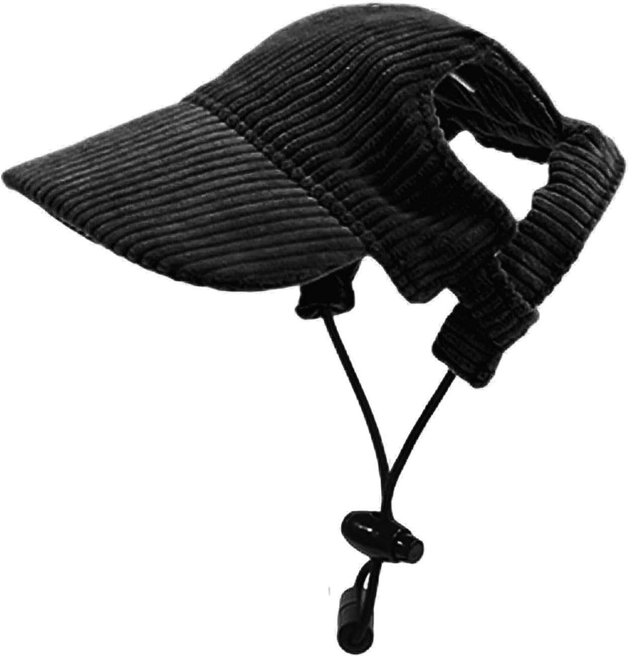 Dog Baseball Cap, Dog Cat Summer Beach Visor Hat with Ear Holes, Adjustable Puppy Sunbonnet Headdress (Blue, Large) - Image 14