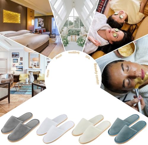 BoxSkivra premium closed toe spa slippers
