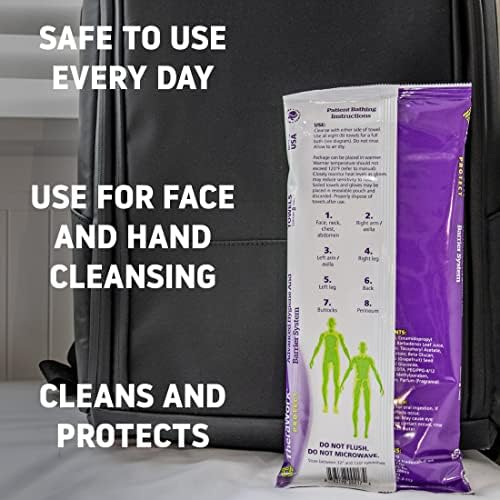 Theraworx Protect advanced hygiene barrier system 8 count package ingredients and usage instructions