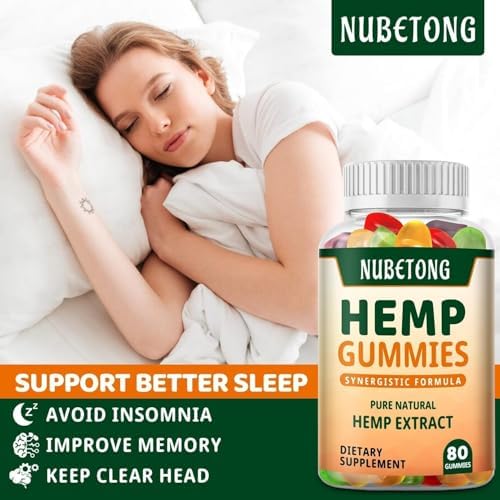 Nubetong hemp supplement bottle showing 80 count label